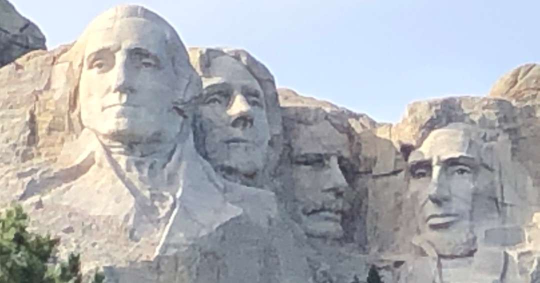 Four presidents on Mt. Rushmore